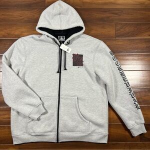 Rock‎ Revival Men's Size XXXL Gray Full Zip Hooded Jacket